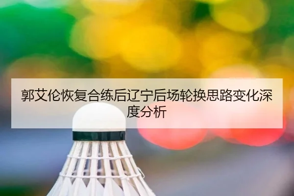 郭艾伦恢复合练后辽宁后场轮换思路变化深度分析 | zosprt
